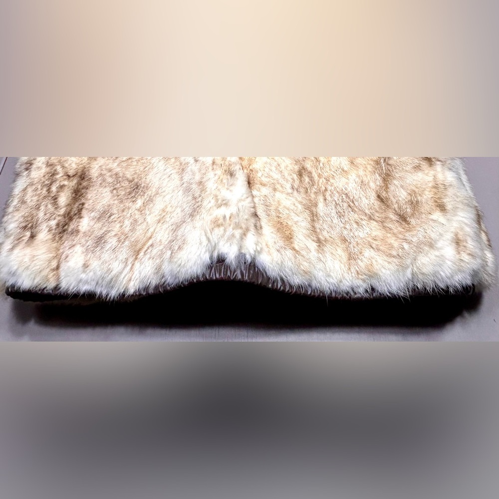 REVERSIBLE Rabbit Fur Lined Vest - Picture 12 of 16